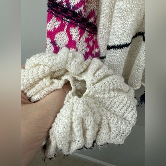 Free People Dreamland Crochet Knit Swingy Cardigan Sweater Size XS - Picture 11 of 16